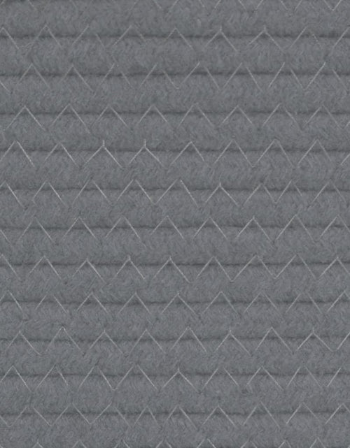 Încărcați imaginea în vizualizatorul Galerie, Coșuri de depozitare 2 buc. gri și alb Ø28x28 cm bumbac - Lando
