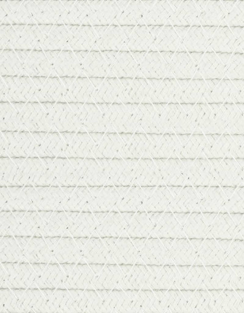 Încărcați imaginea în vizualizatorul Galerie, Coș de rufe, maro și alb, Ø55x36 cm, bumbac - Lando

