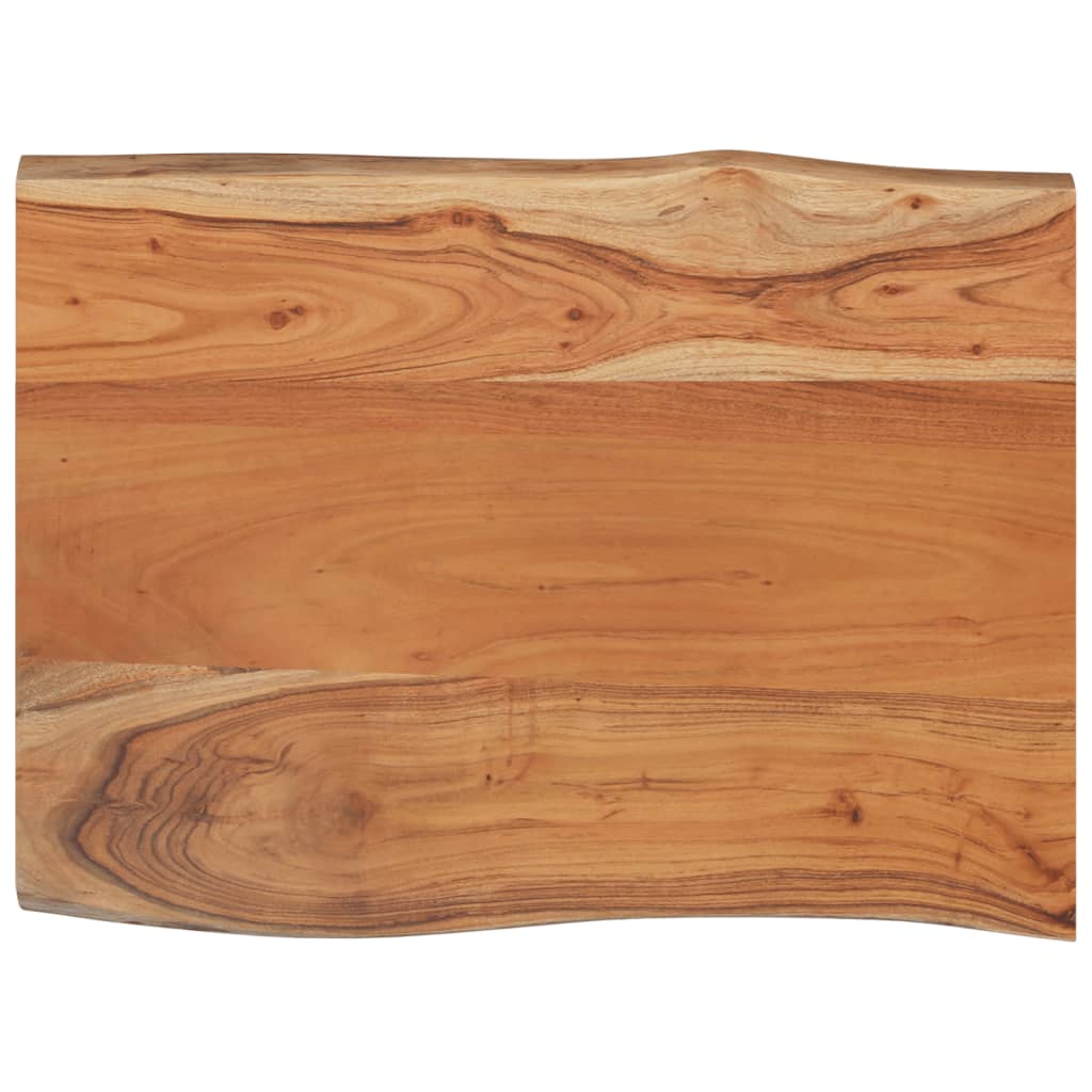 Masă laterală 50x40x2,5 cm lemn masiv acacia, margine naturală - Lando