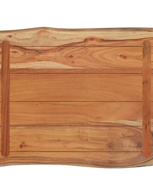 Încărcați imaginea în vizualizatorul Galerie, Masă laterală 50x40x2,5 cm lemn masiv acacia, margine naturală - Lando
