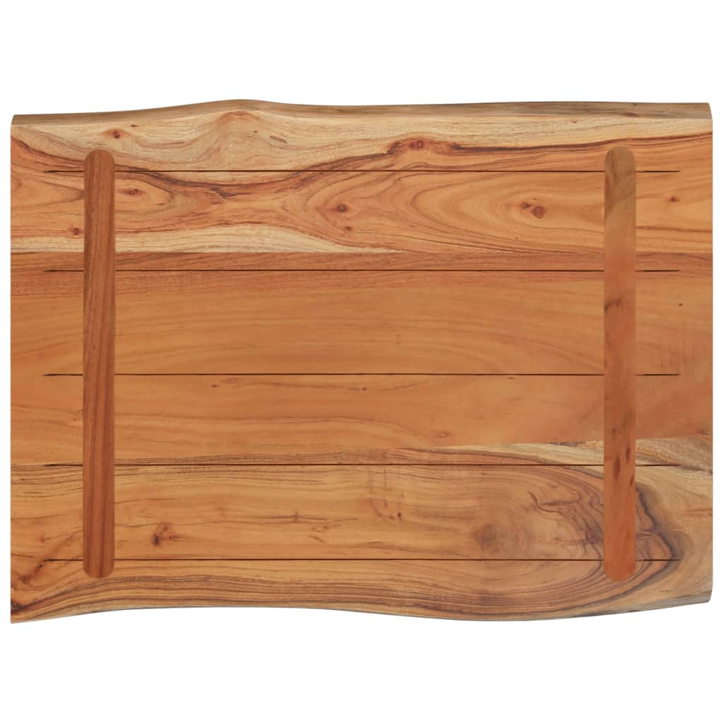 Masă laterală 50x40x2,5 cm lemn masiv acacia, margine naturală - Lando