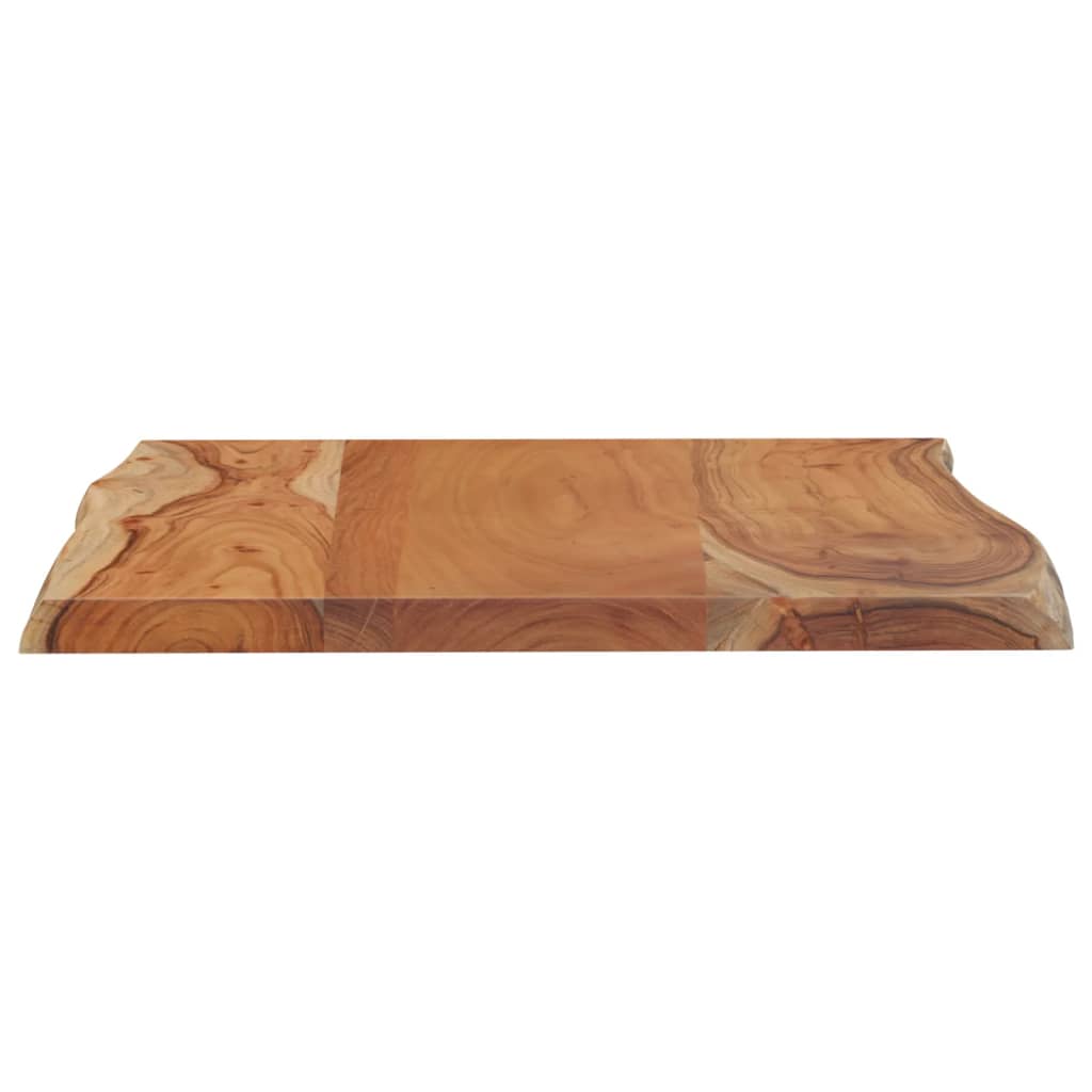 Masă laterală 50x40x2,5 cm lemn masiv acacia, margine naturală - Lando