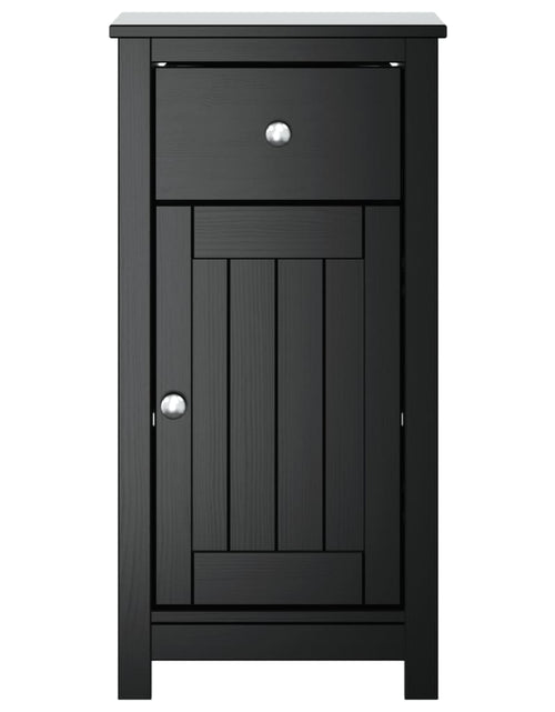 Încărcați imaginea în vizualizatorul Galerie, Noptieră BERG, negru, 40x34x80 cm, lemn masiv de pin - Lando

