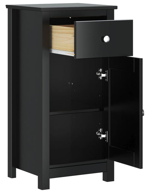 Încărcați imaginea în vizualizatorul Galerie, Noptieră BERG, negru, 40x34x80 cm, lemn masiv de pin - Lando
