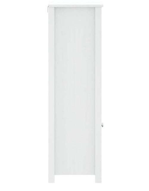 Încărcați imaginea în vizualizatorul Galerie, Dulap de baie BERG, alb, 40x34x110 cm, lemn masiv de pin - Lando
