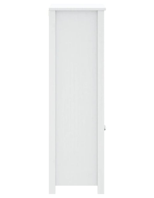 Загрузите изображение в средство просмотра галереи, Dulap de baie BERG, alb, 69,5x34x110 cm, lemn masiv de pin - Lando
