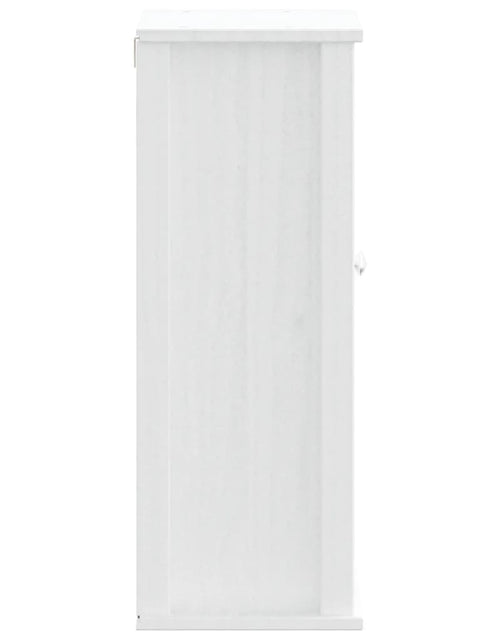 Încărcați imaginea în vizualizatorul Galerie, Dulap de baie de perete &quot;BERG&quot; alb, 40x27x71,5 cm, lemn masiv - Lando
