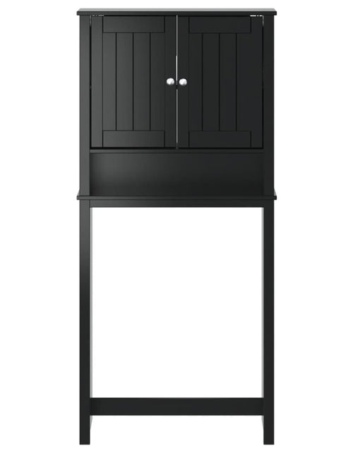 Încărcați imaginea în vizualizatorul Galerie, Dulap mașină de spălat „BERG” negru 76x27x164,5 cm lemn masiv - Lando
