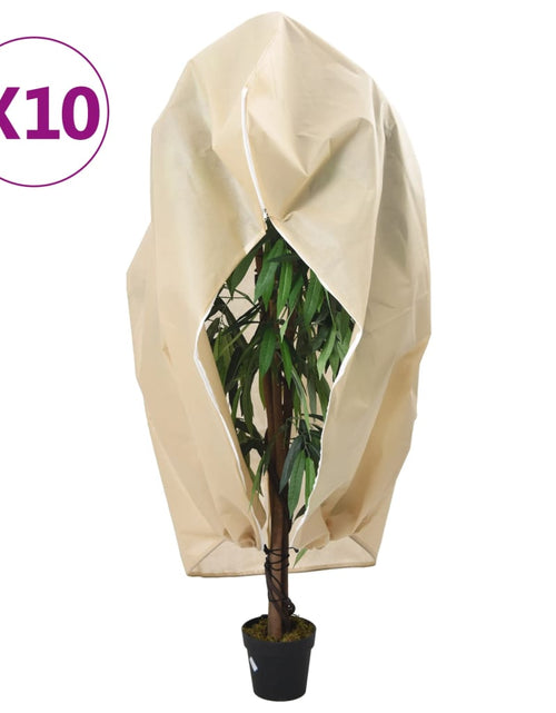 Încărcați imaginea în vizualizatorul Galerie, Huse de plante din fleece cu fermoar 10 buc. 70 g/m² 1x1,55 m Lando - Lando
