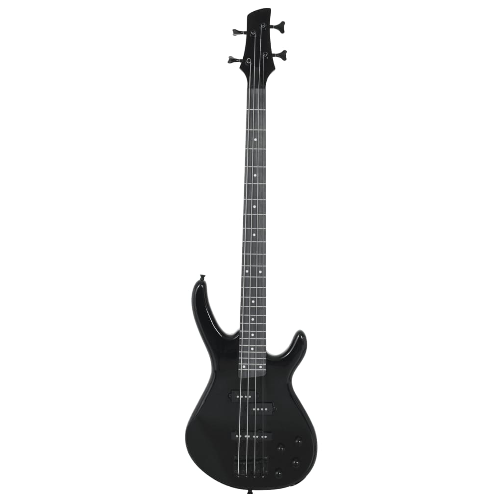 Chitara bass electrică începători, cu husă, negru, 4/4 46" - Lando