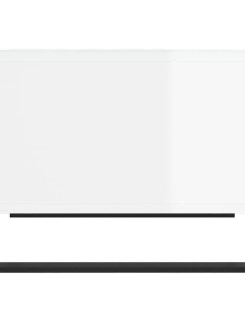 Загрузите изображение в средство просмотра галереи, Măsuță de cafea, alb extralucios, 60x50x36,5 cm, lemn compozit Lando - Lando
