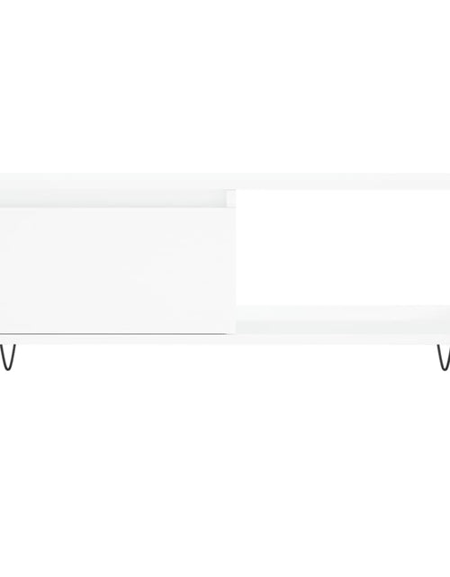 Загрузите изображение в средство просмотра галереи, Măsuță de cafea, alb, 90x50x36,5 cm, lemn prelucrat Lando - Lando
