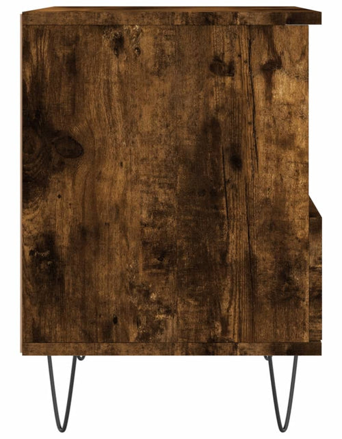 Загрузите изображение в средство просмотра галереи, Noptiere, 2 buc., stejar fumuriu, 40x35x50 cm, lemn compozit - Lando
