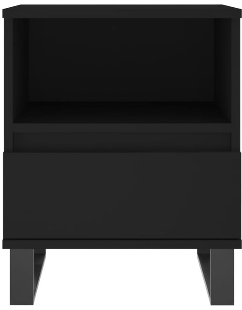 Загрузите изображение в средство просмотра галереи, Noptiere, 2 buc., negru, 40x35x50 cm, lemn compozit - Lando
