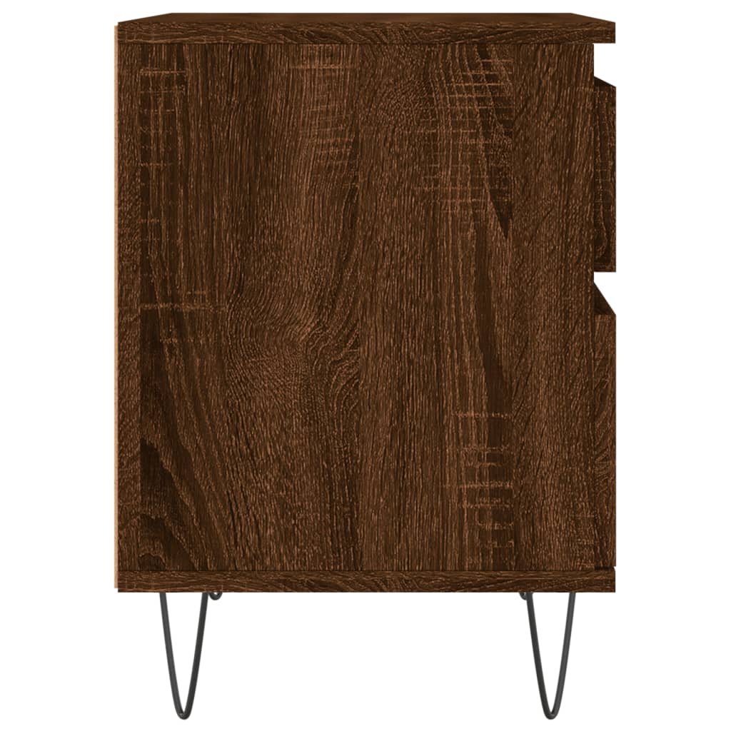 Noptieră, stejar maro, 40x35x50 cm, lemn compozit - Lando