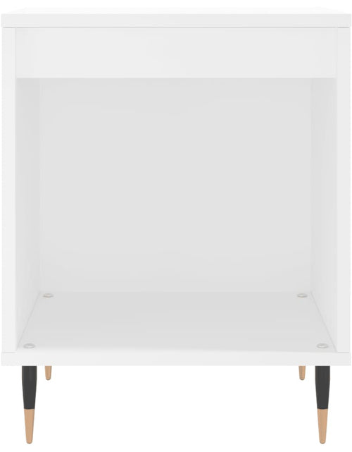 Încărcați imaginea în vizualizatorul Galerie, Noptieră, alb, 40x35x50 cm, lemn prelucrat - Lando
