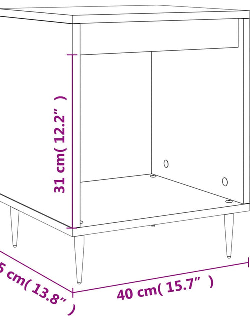 Încărcați imaginea în vizualizatorul Galerie, Noptiere, 2 buc., negru, 40x35x50 cm, lemn compozit - Lando
