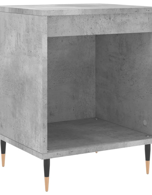 Încărcați imaginea în vizualizatorul Galerie, Noptieră, gri beton, 40x35x50 cm, lemn compozit - Lando
