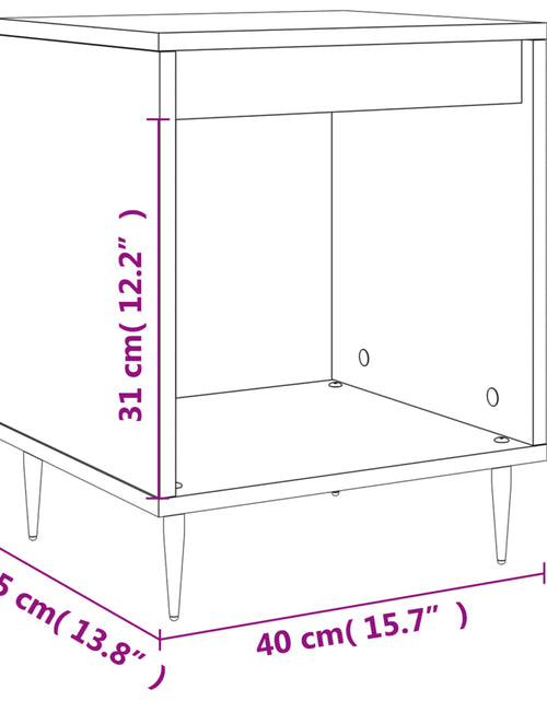Загрузите изображение в средство просмотра галереи, Noptieră, stejar maro, 40x35x50 cm, lemn compozit - Lando
