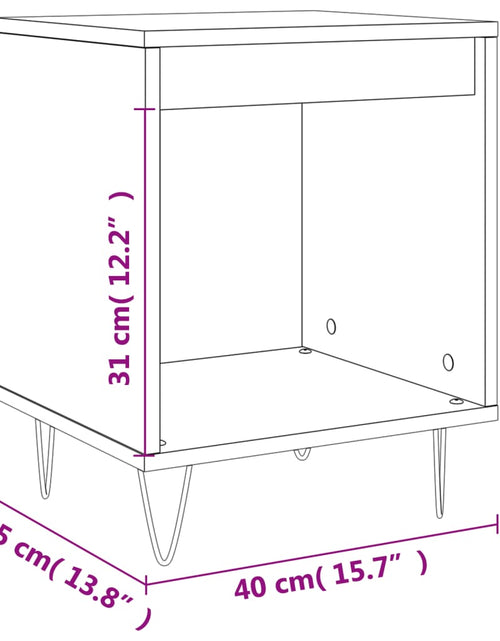 Загрузите изображение в средство просмотра галереи, Noptiere, 2 buc., stejar sonoma, 40x35x50 cm, lemn compozit - Lando
