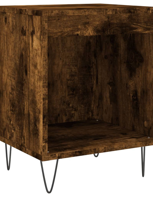 Încărcați imaginea în vizualizatorul Galerie, Noptiere, 2 buc., stejar fumuriu, 40x35x50 cm, lemn compozit - Lando
