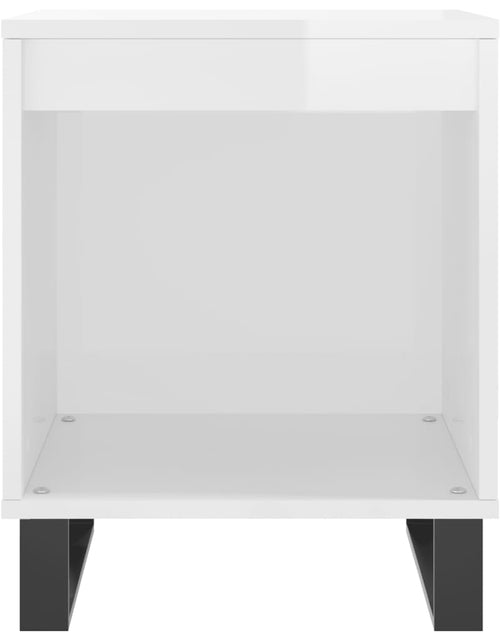Загрузите изображение в средство просмотра галереи, Noptiere, 2 buc., alb extralucios, 40x35x50 cm, lemn compozit - Lando
