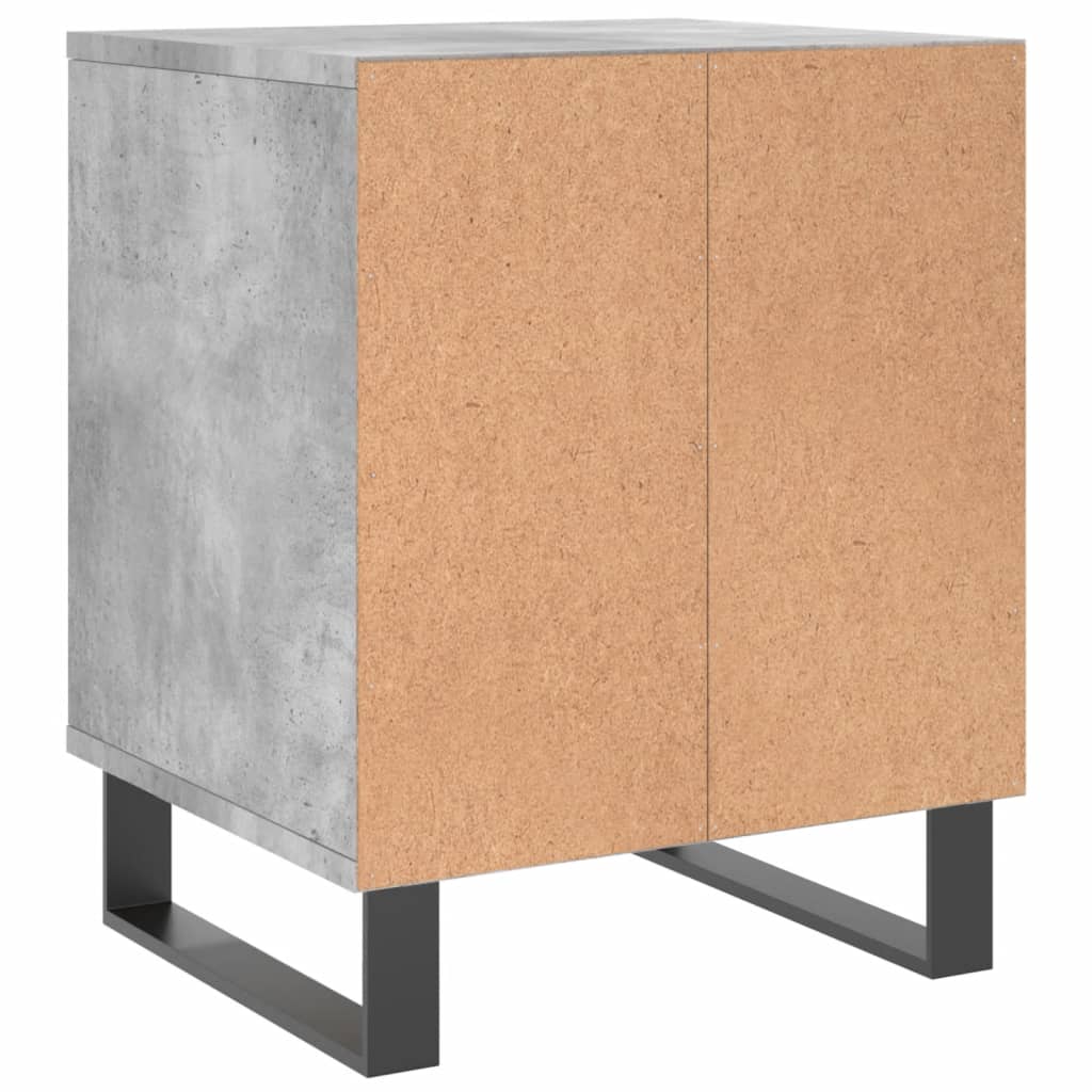 Noptiere, 2 buc., gri beton, 40x35x50 cm, lemn compozit - Lando