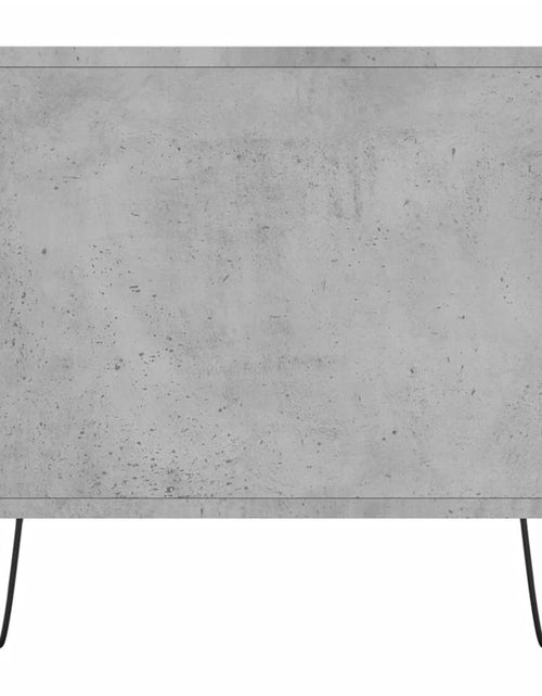 Încărcați imaginea în vizualizatorul Galerie, Măsuță de cafea, gri beton, 100x50x45 cm, lemn prelucrat Lando - Lando
