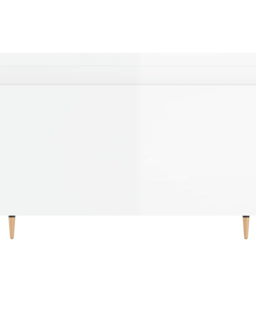 Загрузите изображение в средство просмотра галереи, Măsuță de cafea, alb extralucios, 50x46x35 cm, lemn prelucrat Lando - Lando
