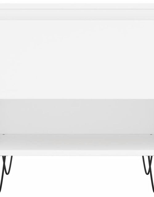 Загрузите изображение в средство просмотра галереи, Măsuțe de cafea, 2 buc., alb, 50x46x50 cm, lemn compozit Lando - Lando
