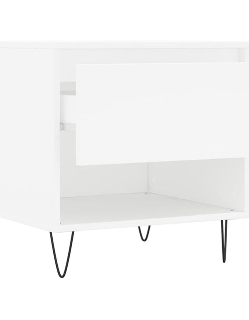 Încărcați imaginea în vizualizatorul Galerie, Măsuțe de cafea, 2 buc., alb, 50x46x50 cm, lemn compozit Lando - Lando

