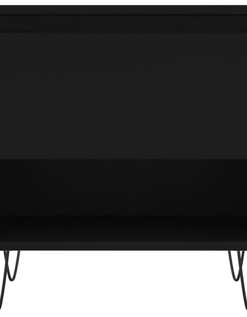 Загрузите изображение в средство просмотра галереи, Măsuțe de cafea, 2 buc., negru, 50x46x50 cm, lemn compozit Lando - Lando
