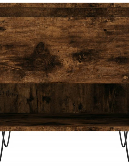 Загрузите изображение в средство просмотра галереи, Măsuță de cafea, stejar fumuriu, 50x46x50 cm, lemn prelucrat Lando - Lando
