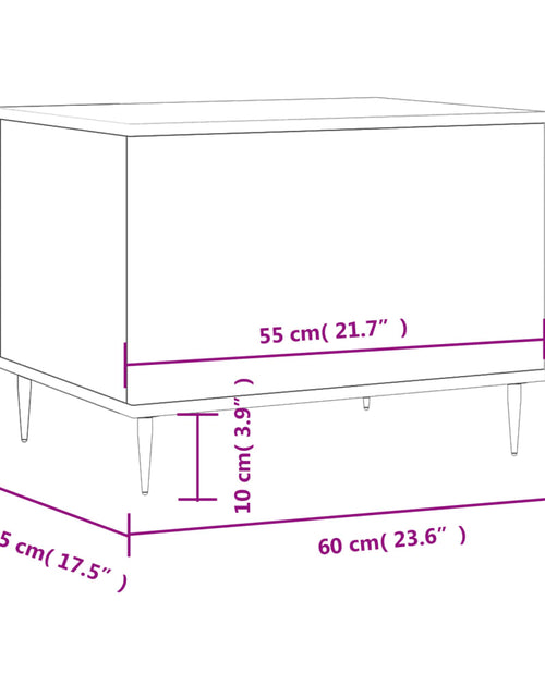 Загрузите изображение в средство просмотра галереи, Măsuță de cafea, gri sonoma, 60x44,5x45 cm, lemn prelucrat Lando - Lando
