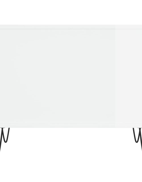 Загрузите изображение в средство просмотра галереи, Măsuță de cafea, alb extralucios, 60x44,5x45 cm, lemn compozit Lando - Lando
