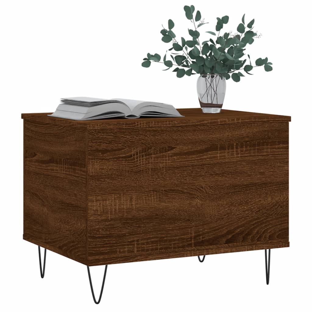 Măsuță de cafea, stejar maro, 60x44,5x45 cm, lemn prelucrat Lando - Lando