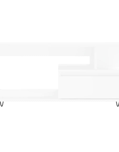 Загрузите изображение в средство просмотра галереи, Măsuță de cafea, alb, 90x49x45 cm, lemn prelucrat Lando - Lando
