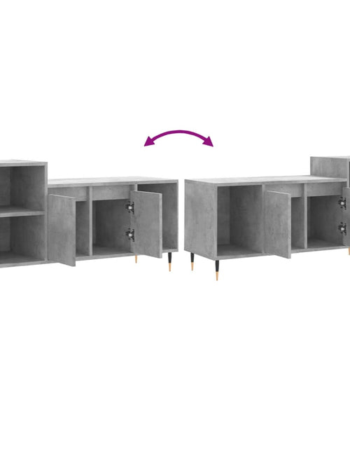 Загрузите изображение в средство просмотра галереи, Comodă TV, gri beton, 100x35x55 cm, lemn prelucrat Lando - Lando
