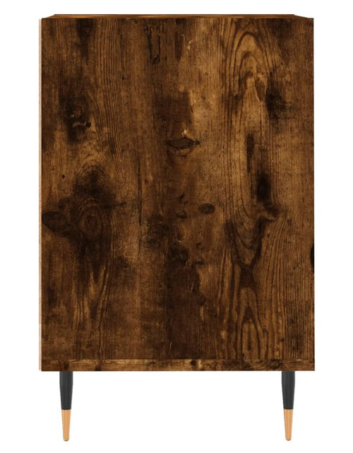 Încărcați imaginea în vizualizatorul Galerie, Comodă TV, stejar fumuriu, 100x35x55 cm, lemn prelucrat Lando - Lando
