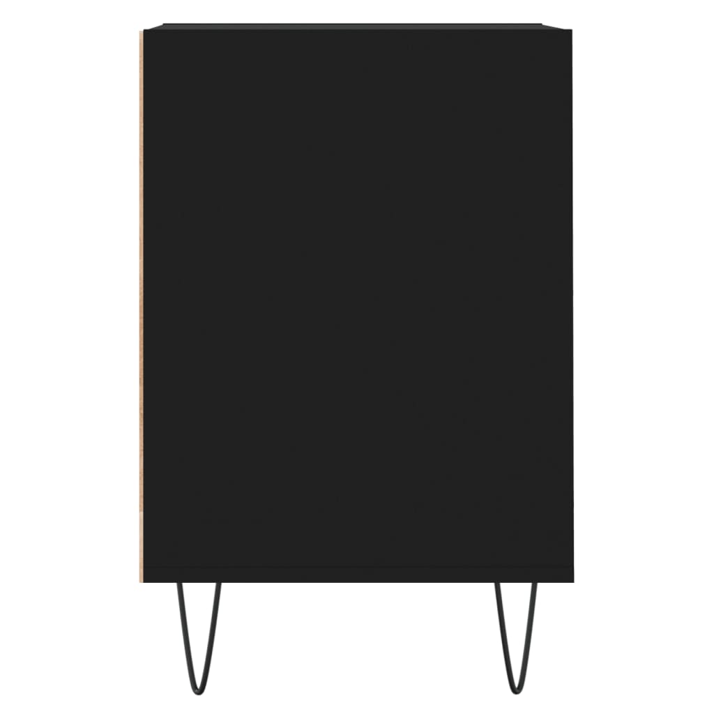 Comodă TV, negru, 160x35x55 cm, lemn prelucrat Lando - Lando