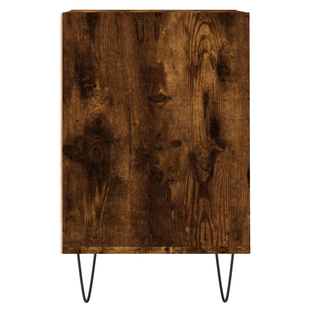 Comodă TV, stejar fumuriu, 160x35x55 cm, lemn prelucrat Lando - Lando
