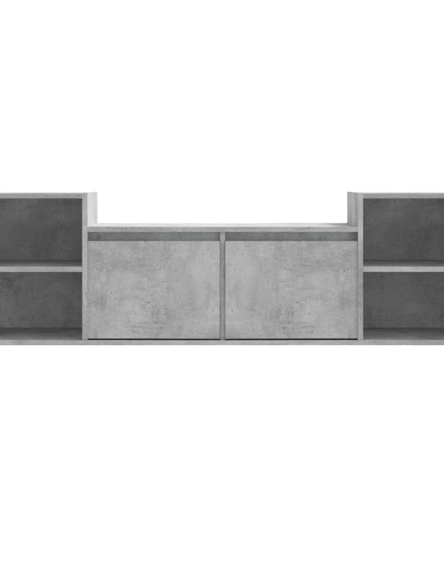 Încărcați imaginea în vizualizatorul Galerie, Comodă TV, gri beton, 160x35x55 cm, lemn prelucrat Lando - Lando
