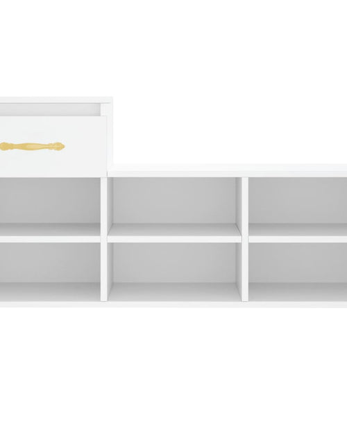 Загрузите изображение в средство просмотра галереи, Pantofar, alb, 102x36x60 cm, lemn compozit Lando - Lando
