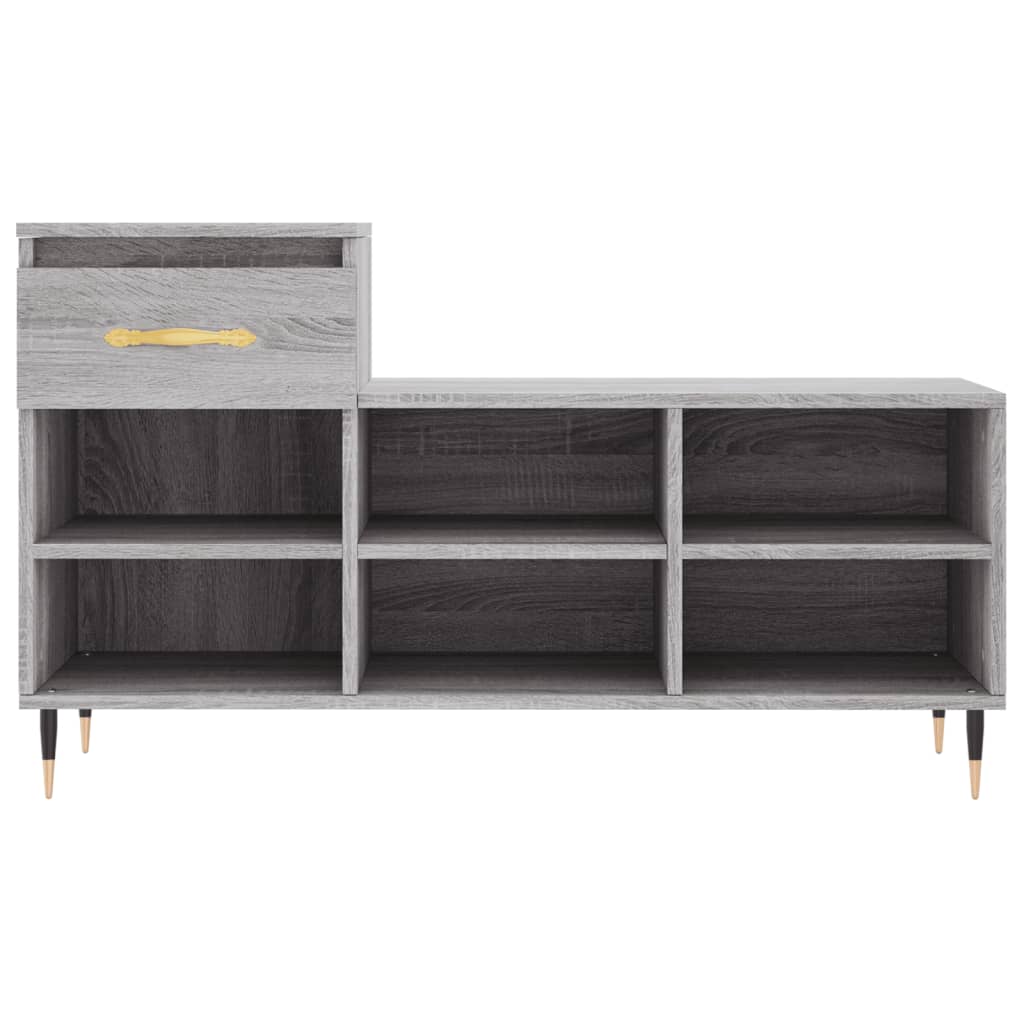 Pantofar, gri sonoma, 102x36x60 cm, lemn prelucrat Lando - Lando