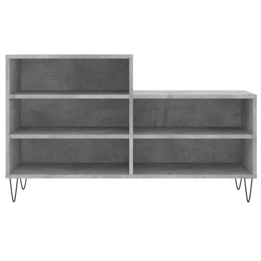 Pantofar, gri beton, 102x36x60 cm, lemn prelucrat Lando - Lando