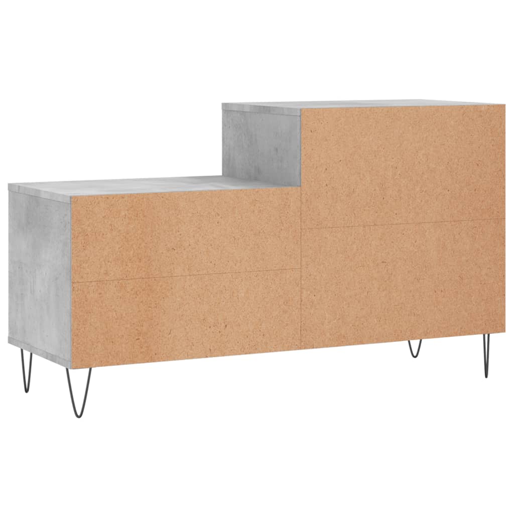 Pantofar, gri beton, 102x36x60 cm, lemn prelucrat Lando - Lando