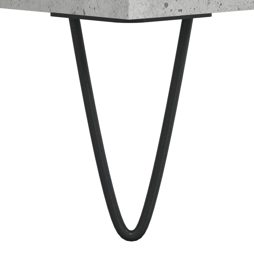 Pantofar, gri beton, 102x36x60 cm, lemn prelucrat Lando - Lando