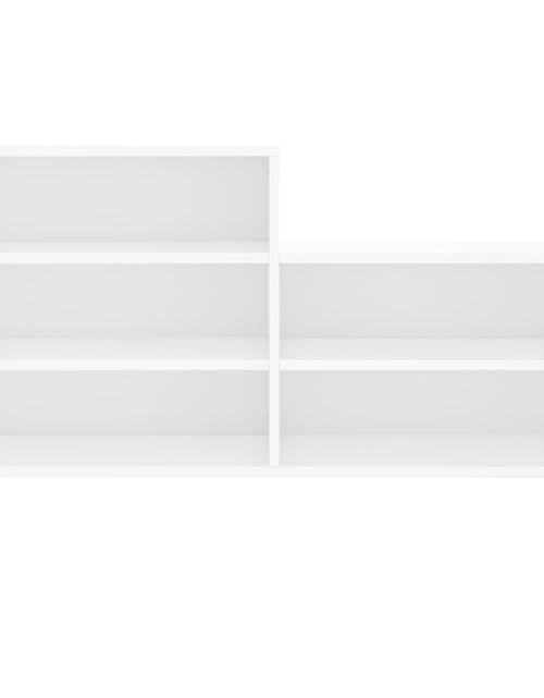 Încărcați imaginea în vizualizatorul Galerie, Pantofar, alb extralucios, 102x36x60 cm, lemn compozit Lando - Lando
