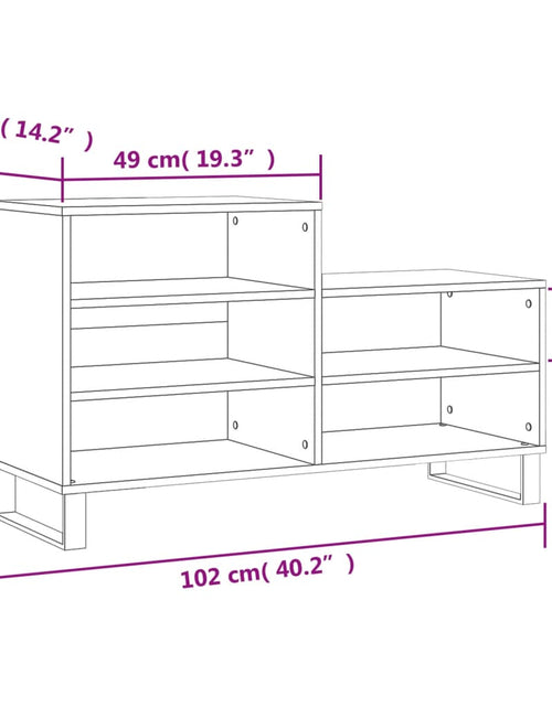 Загрузите изображение в средство просмотра галереи, Pantofar, stejar maro, 102x36x60 cm, lemn prelucrat Lando - Lando
