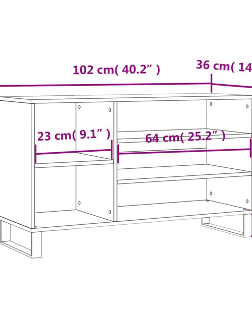 Загрузите изображение в средство просмотра галереи, Pantofar, stejar maro, 102x36x60 cm, lemn prelucrat Lando - Lando
